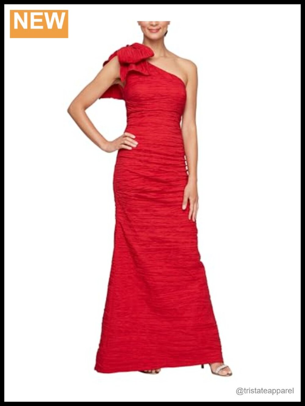 Long One Shoulder Formal Gown Mermaid Fishtail Stretch Taffeta Wedding Guest
